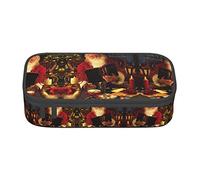 Astuccio grande con campo da golf, per ragazze e ragazzi, astuccio estetico con scomparti multipli per adulti, organizer per cancelleria da ufficio, pratico per bambini, adolescenti, donne, uomini,