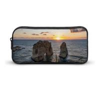 Astuccio grande con motivo tramonto di Beirut, Libano, borsa di cancelleria