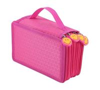 Astuccio grande formato Satch, grande scatola per borse, cancelleria, organizer da scrivania, con scomparto divisorio con cerniera per bambini, adulti (rosso rosa)