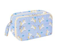 Astuccio grande in velluto a coste con custodia con cerniera per forniture scola