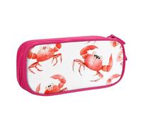 Astuccio grande per matite a forma di granchio, per ragazzi e ragazze, grande astuccio per penne da scrivania, cancelleria, organizer per matite per scuola e ufficio, borsa per il trucco con cerniera