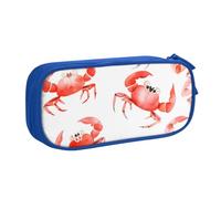 Astuccio grande per matite a forma di granchio, per ragazzi e ragazze, grande astuccio per penne da scrivania, cancelleria, organizer per matite per scuola e ufficio, borsa per il trucco con cerniera