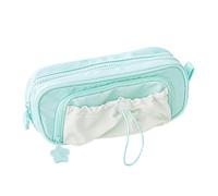 Astuccio grande per matite - Astuccio Estetico con Cerniera | Borsa portatile per ufficio Artigianato Aula Viaggio, Verde, Consulte la descripción, Vedere la descrizione