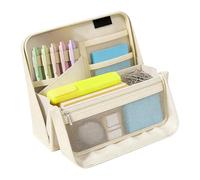 Astuccio grande per matite - Astuccio impermeabile per penne e pennarelli con scomparti multipli | organizer per cancelleria estetica per la scuola - ragazzi, ragazze, donne, universi