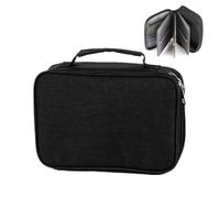 Astuccio Grande per Matite Astuccio per Matite Acquerello Portatile con Scomparto Rimovibile 72 Slots Astuccio Capiente Multifunzione Astuccio Grande Capacità, per la Scuola, Lavoro, L'ufficio (Nero)