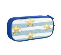 Astuccio grande per penne con stampa a olio e stelle, per ragazzi e ragazze, motivo oceano, astuccio per cancelleria da scrivania, astuccio per matite per scuola e ufficio, borsa per il trucco con