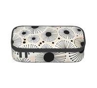 Astuccio grande per ragazze e ragazzi, linea dente di leone, astuccio estetico per bambini, astuccio per cancelleria scolastica, astuccio per penne Preppy Stuff, Nero , Taglia unica, Set di zaini per
