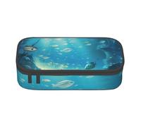 Astuccio grande per ragazze e ragazzi sottomarino pesce grotta astuccio estetico per bambini astuccio per cancelleria scolastica astuccio per penne Preppy Stuff, Nero , Taglia unica, Set di zaini per