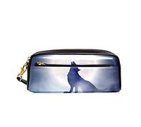 Astuccio Howling Wolf At Moon Borsa Porta Penne Grande Capacità Astuccio Portamatite Multifunzione Astuccio Portapenne Per Scuola Università Ragazze
