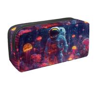 Astuccio impermeabile di grande capacità con cerniera, astuccio per cancelleria misterioso con stelle, astuccio per penne, organizer per adolescenti, ragazze, adulti, studenti, Multicolore 7, Taglia