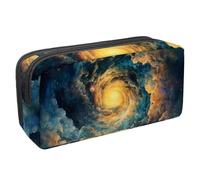Astuccio impermeabile di grande capacità con cerniera, astuccio per cancelleria misterioso con stelle, astuccio per penne, organizer per adolescenti, ragazze, adulti, studenti, Multicolore 1., Taglia