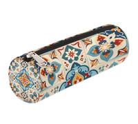 Astuccio in ceramica damascato messicano floreale per matite e articoli scolastici, per ragazze, ragazzi, adolescenti, donne