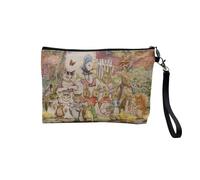 Astuccio in lino - Collezione Illustration Beatrice Potter - Pittura per bambini coniglio gattini topi animali - Astuccio per trucco in tela effetto lino - Astuccio da toilette - Portamonete, Animali