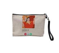 Astuccio in lino - Gaston La Belle et la Bete Rete Sociale Incontro Parodie - Astuccio per trucco in tela effetto lino, 23,5 x 15 cm, Gaston, 23.5 x 15 cm, Astuccio per il trucco