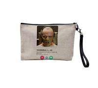 Astuccio in lino - Hannibal Rete sociale Incontro Amour - Astuccio per trucco in tela effetto lino, astuccio da bagno, 23,5 x 15 cm, Annibale, 23.5 x 15 cm, Astuccio per il trucco