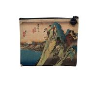 Astuccio in lino - Selection Plus Belles stampa giapponese Hokusai Illustrazione Giappone antico vintage 1800 - Astuccio per trucco in tela effetto lino, astuccio da toilette - Portamonete, Hokusai 5,