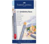 Astuccio in metallo con 12 matite colorate Goldfaber Aqua