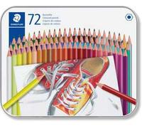 Astuccio in metallo, con 72 matite, colori assortiti