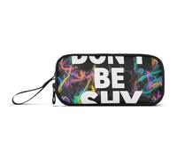 Astuccio in nylon con scritta "Don't Be Shy" per adolescenti, grande capacità, per la scuola, cancelleria per bambini delle scuole superiori