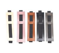 Astuccio in pelle alla moda con cinturino regolabile per penne doganali, migliora l'estetica del tuo diario o diario elegante