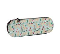 Astuccio in pelle per riporre articoli di cancelleria, Golden Retrievers Christmas S Xmas Dog Christmas S