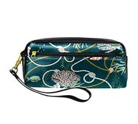 Astuccio in pelle PU per studenti astuccio per studenti mito unicorni cartone animato spazio pianeta cancelleria organizer con scomparti astuccio con cerniera per adolescenti ragazze ragazzi,