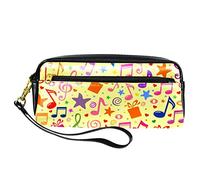 Astuccio in pelle PU per studenti astuccio per violoncello strumenti musicali nero cancelleria organizer con scomparti astuccio con cerniera per ragazze adolescenti ragazzi, Multicolore 5