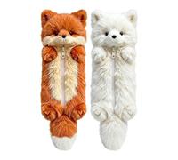 Astuccio in peluche a forma di animale, 2 pezzi, per cancelleria | Grazioso astuccio per matite per adulti, autori, bambini, adolescenti, collezionisti, studio, casa, ufficio, scuola