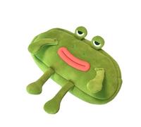 Astuccio in peluche a forma di animale, con grande apertura a forma di rana, astuccio morbido e adorabile per articoli scolastici e articoli di cancelleria per la scuola, Attributo singolo, Refer to
