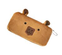Astuccio in peluche - Astuccio in peluche Capybara 20×13×2,5 cm | Simpatico organizer per cancelleria con cerniera, custodia per materiale scolastico di grande capacità per penne, gomme da cancellare,