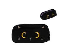 Astuccio in peluche gatto nero per amanti dei gatti