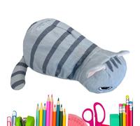 Astuccio in Peluche Organizer Scatola Morbida e Carina in Peluche | Soffice Portapenne a Forma di Gatto Per Ufficio, Università, Scuola, Casa, Studio, Camera Da , Bambini, Ragazzi, Ragazze