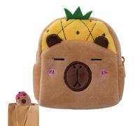 Astuccio in Peluche, Portafoglio per Animali Capybara, Astuccio in Peluche per Cartoni Animati, Porta Soldi da Viaggio Multifunzionale per Ragazzi e Ragazze, Ciondolo Morbido per Biglietti da Vis
