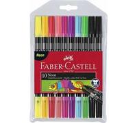 Pennarelli Neon Doppia Punta Faber-Castell 10 Colori