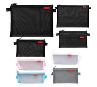 Astuccio In Rete Da 8 Pezzi, Astuccio Semplice Trasparente, Astuccio Di Grande Capacità, Custodia Per Articoli Di Cancelleria, Ufficio E Materiale Didattico