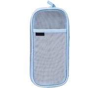 Astuccio in rete multicolore per viaggi, ufficio e università, dimensioni compatte, multiuso, design trasparente, struttura resistente, portatile e