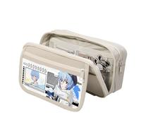 Astuccio in tela con motivo Ayanami Rei Asuka Langley Soryu Ikari Shinji Fashion Stationery Anime per ragazze ragazzi regalo scolastico, grande capacità per il rientro a scuola, Tipo 5, 21.5 x 7.5 x