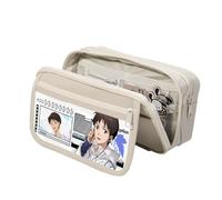 Astuccio in tela con motivo Ayanami Rei Asuka Langley Soryu Ikari Shinji Fashion Stationery Anime per ragazze ragazzi regalo scolastico, grande capacità per il rientro a scuola, Tipo 4, 21.5 x 7.5 x