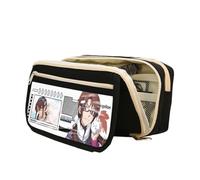 Astuccio in tela con motivo Ayanami Rei Asuka Langley Soryu Ikari Shinji Fashion Stationery Anime per ragazze ragazzi regalo scolastico, grande capacità per il rientro a scuola, Tipo 8., 21.5 x 7.5 x