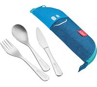 Maped Picnik - 878003 - Astuccio Picnik Concept - in tessuto - con posate in acciaio inox - blu - Maped - 93918 - Conf. da 1 Pz. - 878003