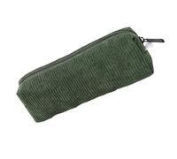 Astuccio in velluto a coste felpato, con cerniera, stile vintage, borsa portatile per cancellare, ottima qualità, per penne, pennarelli, gomme da cancellare, Verde, Refer to description, Unisex