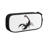 Astuccio leggero per penne con stampa scorpione, per scuola, università, ufficio, viaggi, ragazzi, ragazze, adulti, Nero , Taglia unica, Set di zaini per la scuola