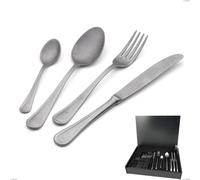 Astuccio legno 24 pezzi Impero Retro, Acciaio inox (Aisi 304) vintage cromo