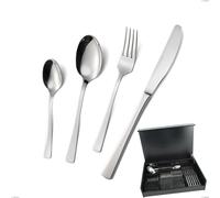 Astuccio legno 51 pezzi coltello economico doram, Acciaio inox Aisi 304 lucido, spessore 2.5 mm cromo