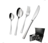 Astuccio legno 75 pezzi coltello economico doram, Acciaio inox Aisi 304 lucido, spessore 2.5 mm cromo