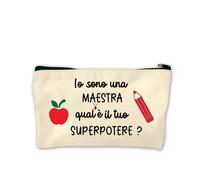 Astuccio Maestra “Qual è il tuo Superpotere?” - Idea Regalo Fine Anno