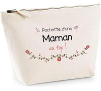Astuccio mamma al top | idea regalo compleanno Natale festa della mamma sacchetto trucco toilette, beige, Astuccio da toilette