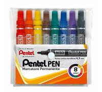 Astuccio Marcatore Pentel Pen N50 8 Col.Assortiti P.Tonda