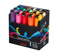 Astuccio marcatore Uni Posca PC7M - punta tonda large 4,5 - 5,5 mm - colori asso
