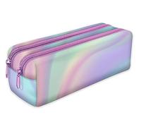 Astuccio Matita con 2 scomparti caso Portapenne Pennarelli ed Accessori Scuola Holo Rainbow [107]